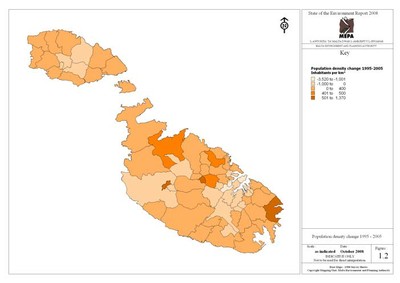 Population Density Change Population Density Change