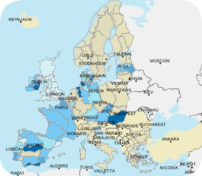 map of europe countries and bodies of. Water odies not at risk in