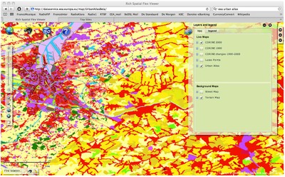 CORINE land cover and Urban Atlas data 