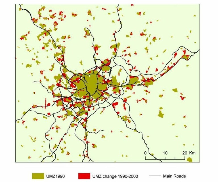 Madrid growth 1990-2000