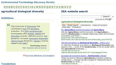 Terminologický glosář ETDS (Environmental Terminology and Discovery Service, ETDS)