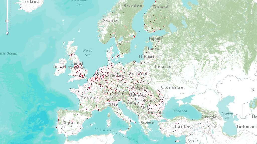 Europe Artificial Areas (Land Cover 2006) — European Environment Agency