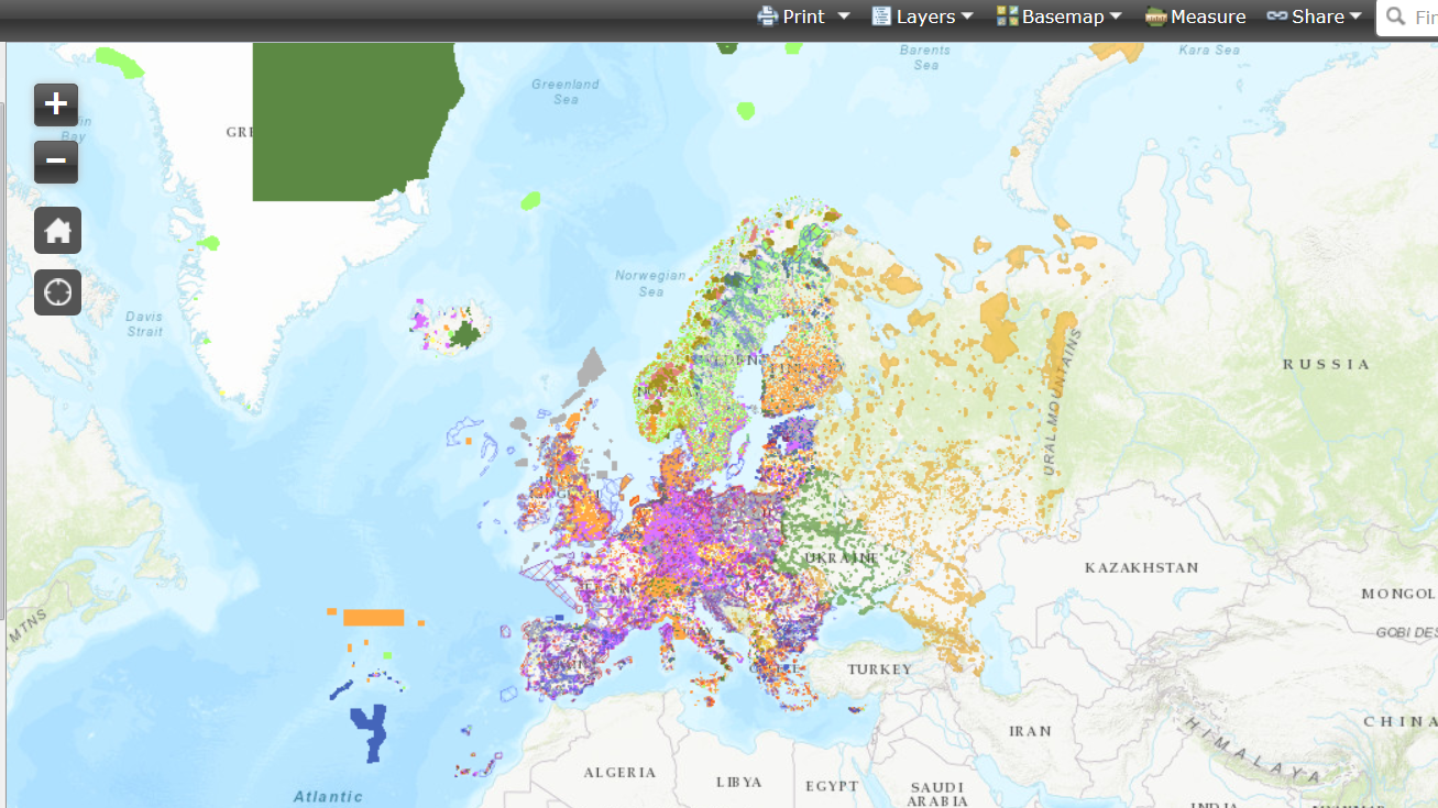 Interactive Map Of Europe European Protected Sites — European Environment Agency