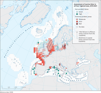 Assessment of marine litter in all four regional seas, 2010-2021