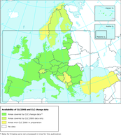 Availability of Corine land cover data