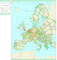 Average daily motor road traffic 1995