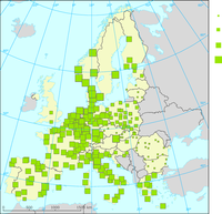 Average floor space per resident in core cities, 2004