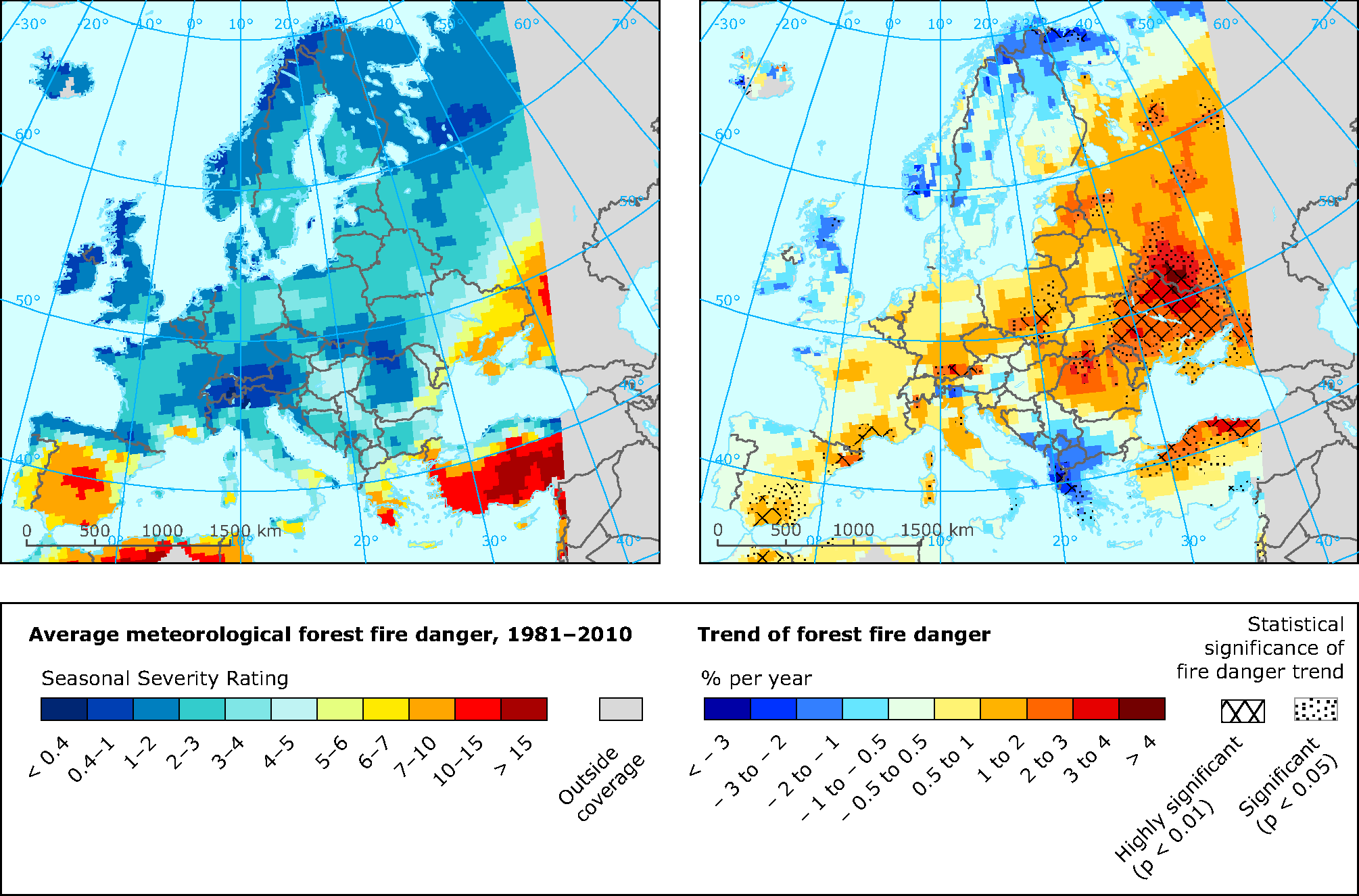 State and trend of fire danger