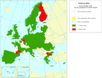 Cadmium 2010 - Annual target value for the protection of human health