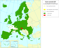Carbon monoxide 2010 - 8 hour mean limit value for the protection of human health
