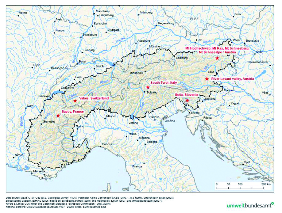 Case Studies In Water Sensitive Regions Of The Alps European