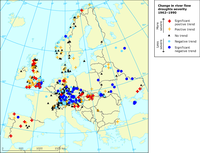 Change in the severity of river flow droughts in Europe 1962-1990
