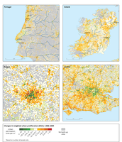 Changes in WUPp between 2006 and 2009