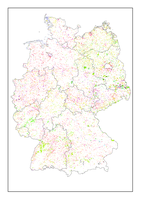 Corine land cover changes 1990 - 2000 by country
