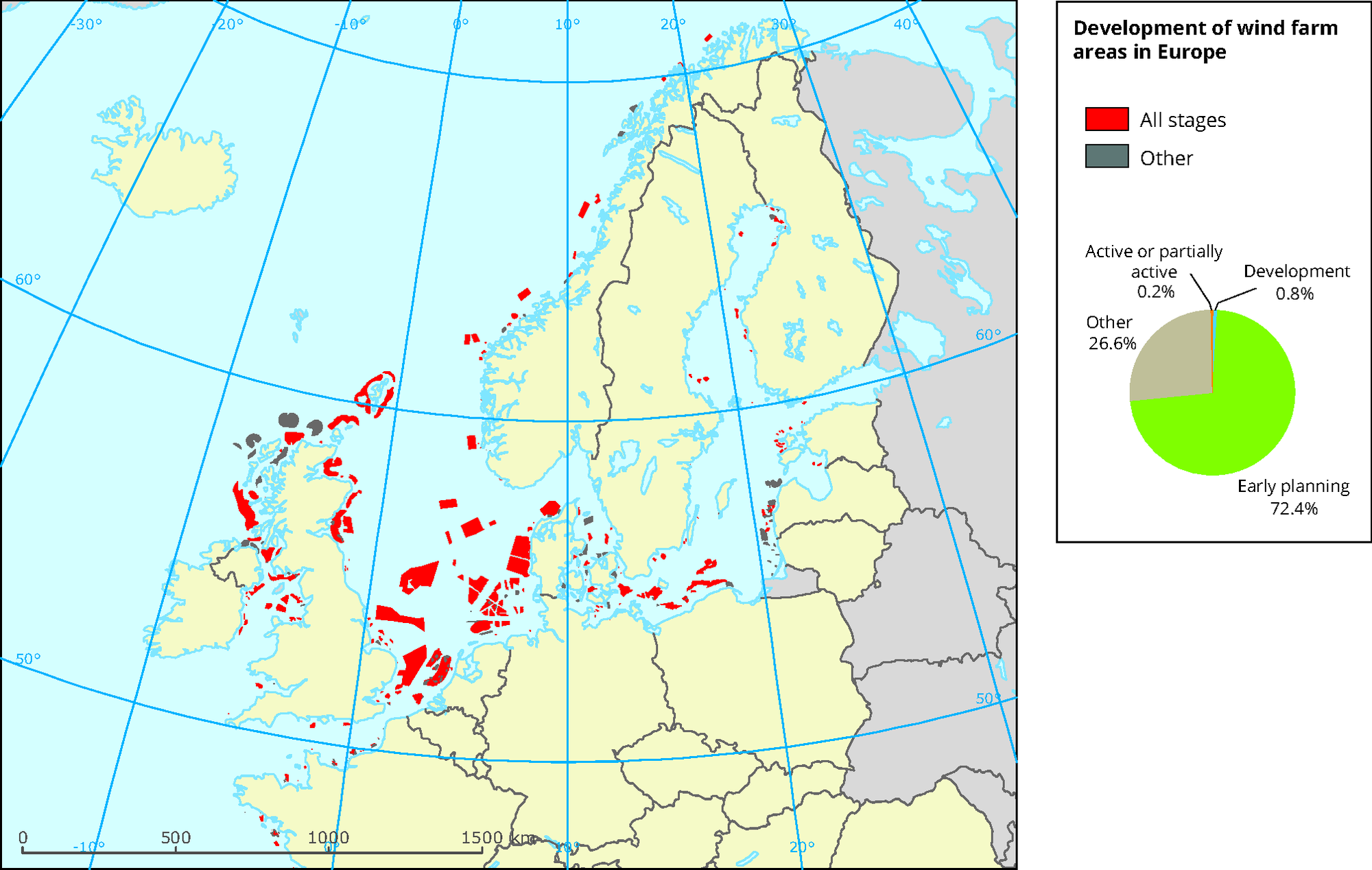 Wind Turbine Farm Map - Image Print