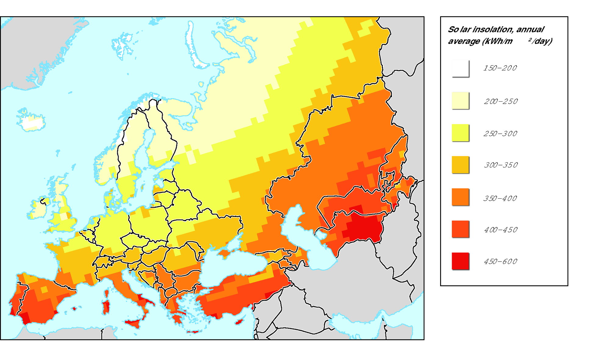 Natural Resources Of Europe Map