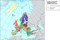 Distribution of reported data of Nationally designated areas (CDDA) - points