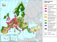 Dominant land cover flows 2000 - 2006