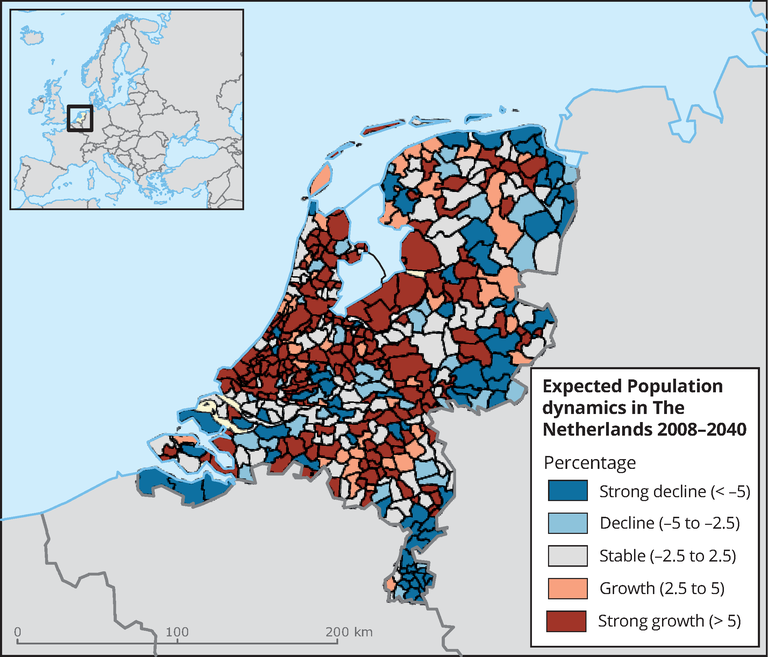 Expected Population Dynamics In The Netherlands European Environment Agency