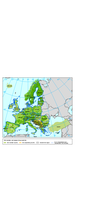 Forest map in the area of member and cooperating countries of the European Environment Agency