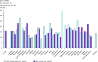 Household electricity and gas prices 2007 - adjusted for purchasing power