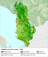 Land cover 2006 and changes country analysis