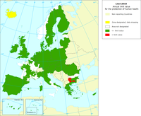 Lead 2010 - Annual limit value for the protection of human health