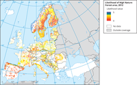 Likelihood of High Nature Value Forest Area