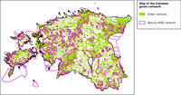 Map of the Estonian green network