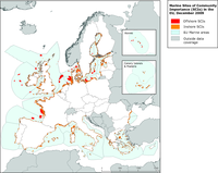 Marine Sites of Community Importance (SCIs) in the European Union, December 2009