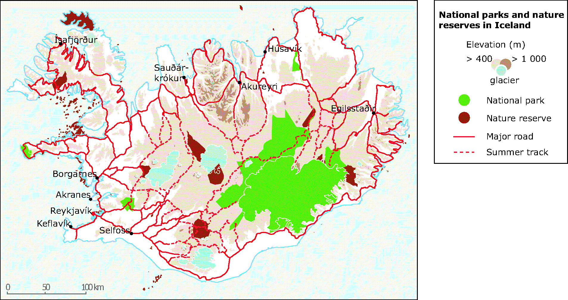 smertestillende medicin Forkert Odysseus National parks and nature reserves in Iceland — European Environment Agency