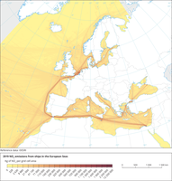 NOx emissions from ships in the European Seas