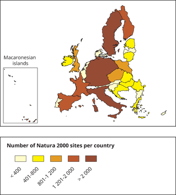 Number of Natura 2000 sites
