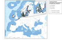 Trends in summer chlorophyll concentrations in European Seas, 1990-2017