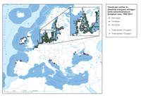 Trends in winter mean dissolved inorganic nitrogen concentrations in European seas