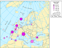 Oil spills from tankers