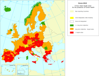 Ozone 2010 - 8 hour mean target value for the protection of human health