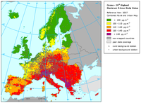 Ozone 26th highest maximum 8-hour daily value, 2007