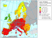Ozone 26th highest maximum 8-hour daily value, 2006