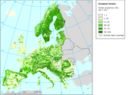 Pan-European forest and non-forest map, 2000