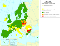 PM2.5 2010 - Annual target value for the protection of human health
