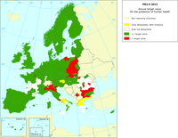 PM2.5 - Annual target value for the protection of human health