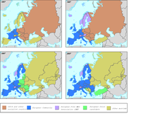 Political maps of the pan-European region, 1957 to 2007
