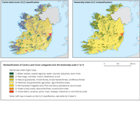 Reclassification of Corine Land Cover categories into the hemeroby scale