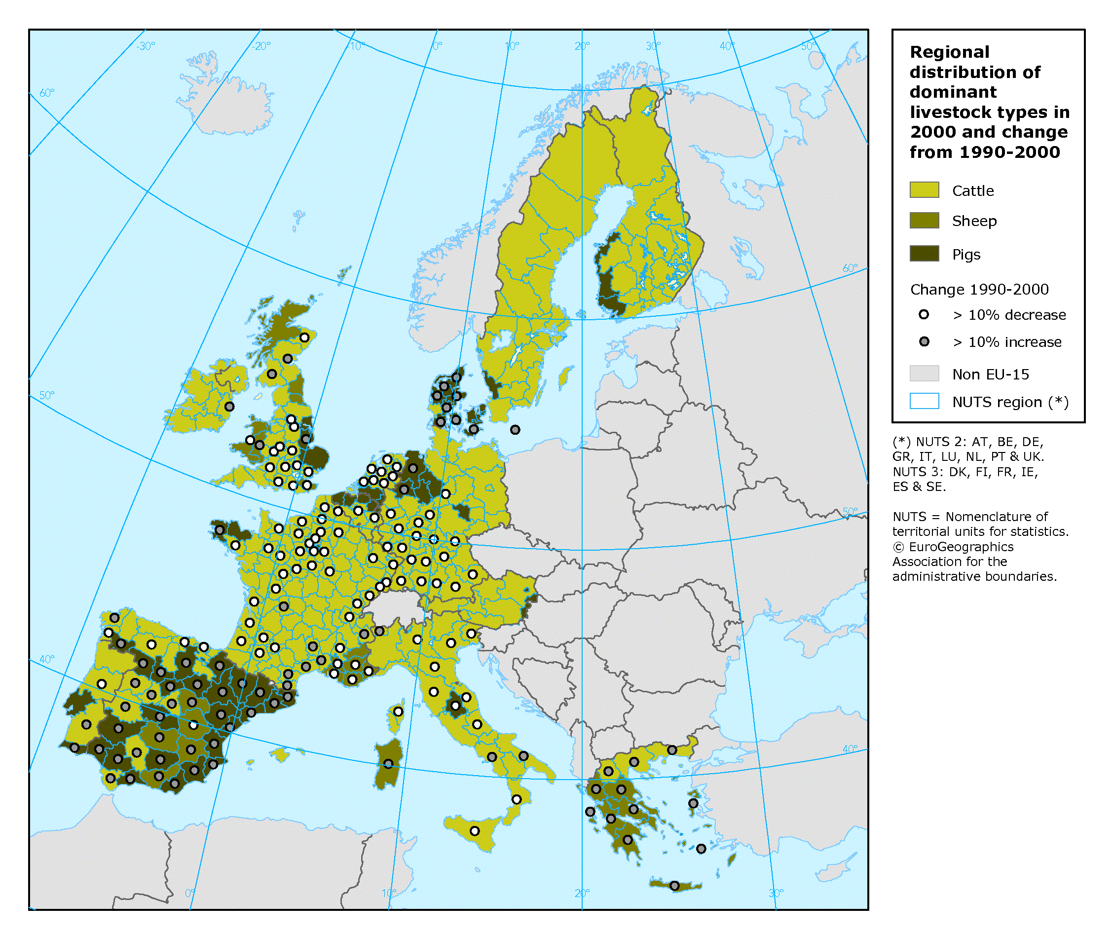 Regional Distribution Of Dominant Livestock Types Expressed As