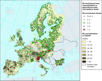 Soil contamination by heavy metals