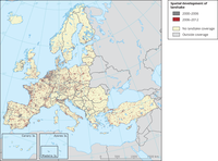 Spatial development of landtake