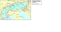 The Alps, as defined for application of the Alpine Convention