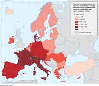 Total economic loss caused by weather - and climate - related extreme events in EEA member countries (1980-2020) - per capita based on CATDAT