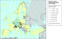 Trends in spring phenology in Europe 